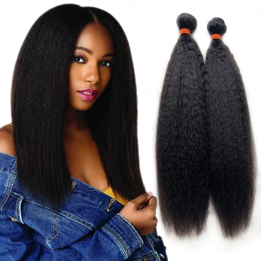 Commerce de gros ensembles indien naturel Remy Hair tissage perruque brésilien à bas prix Virgin Cheveux humains Extension