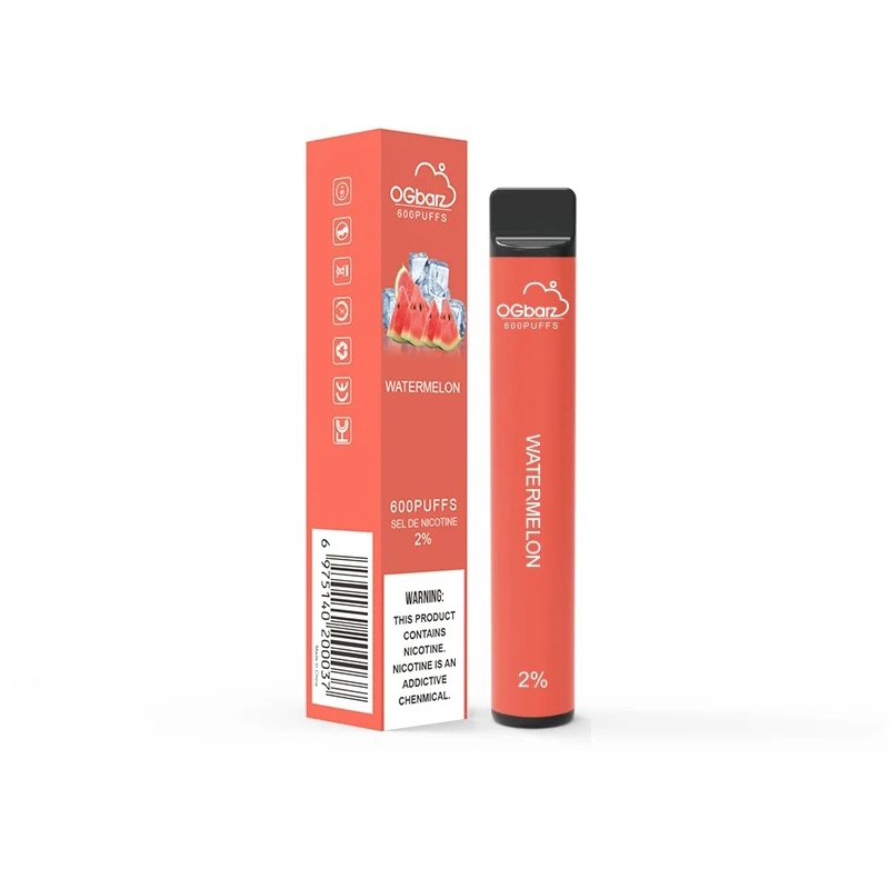 Comercio al por mayor Ogbarz E-cigarrillo 600 inhalaciones de 2% de sal de la nicotina desechables de estilo nuevo Vape Pen