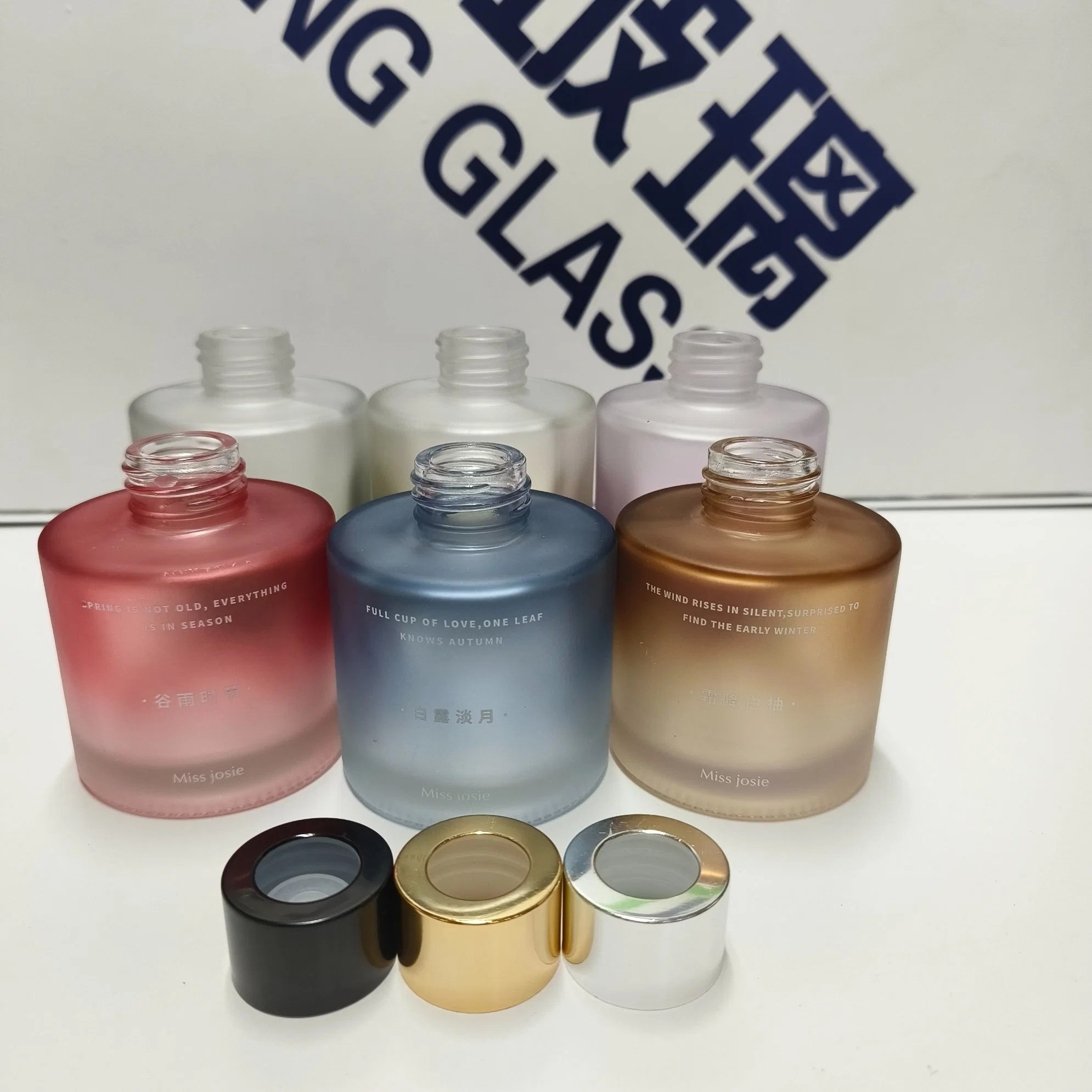 Wholesale/Supplier Colored Round Glass Aroma Reed Diffuser Bottle