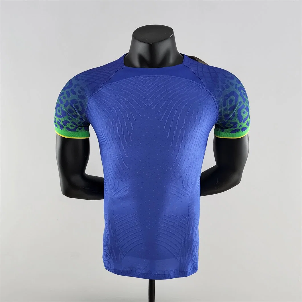 Camiseta de alta qualidade para esportes masculinos por atacado, conjunto de agasalho, roupa de futebol 2022, versão do jogador da camisa de futebol.