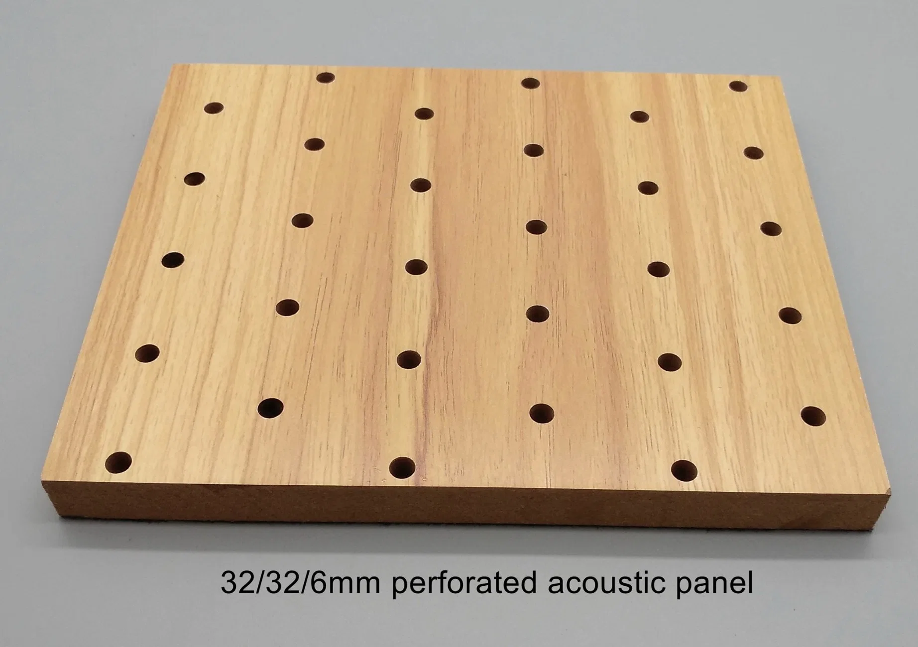 32/32/6mm Straight Perforated Acoustic Panel for Wall and Ceiling Sound Absorption Solution