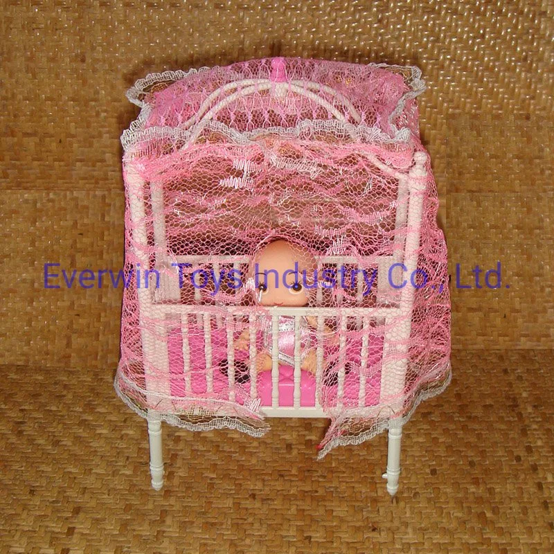 Beilinda Brand Plastic Toy Doll Furniture Bed for 1/6 Doll