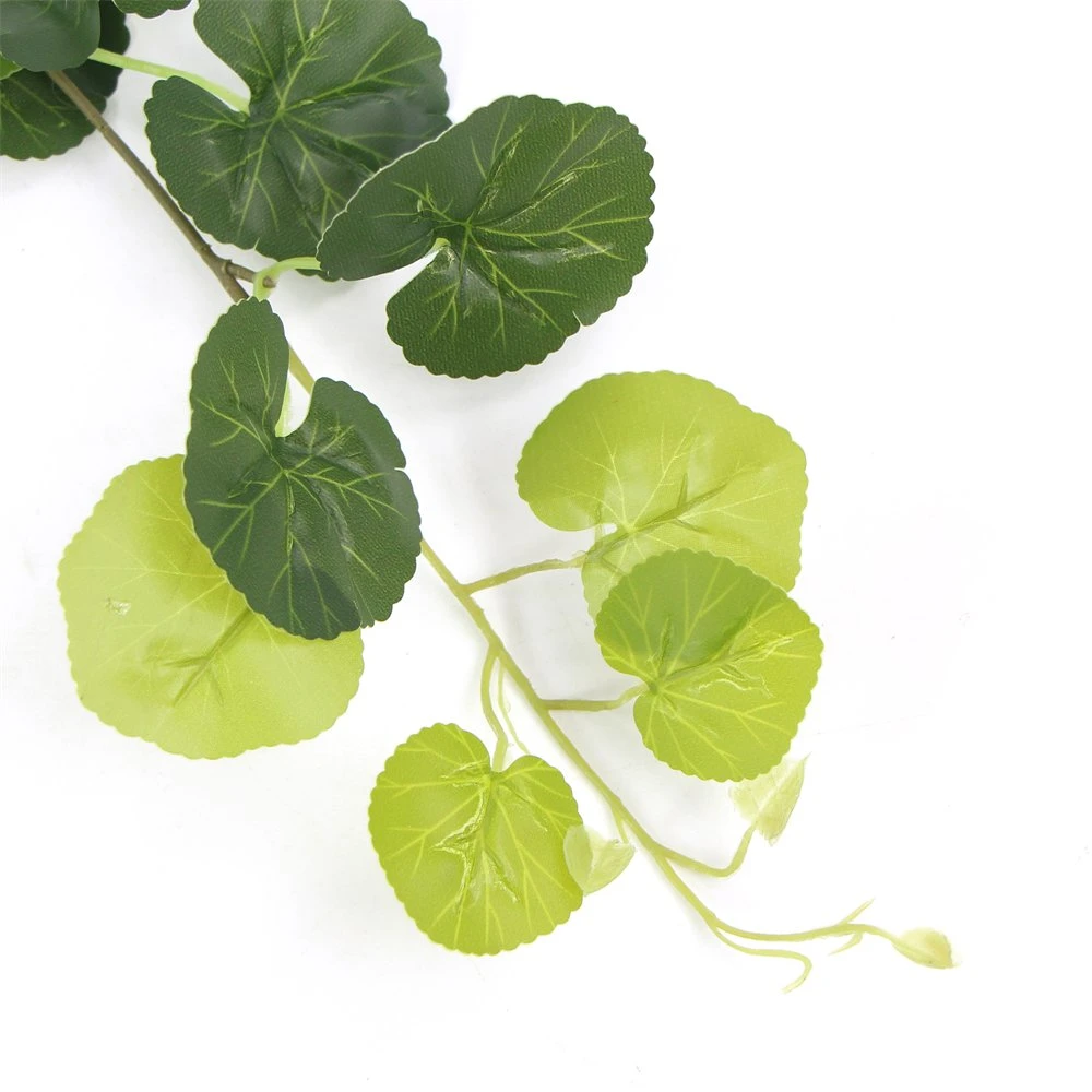 Wholesale Begonia Artificial Green Plant Vine Hanging Willow Leaves for Cafe Wall Decoration