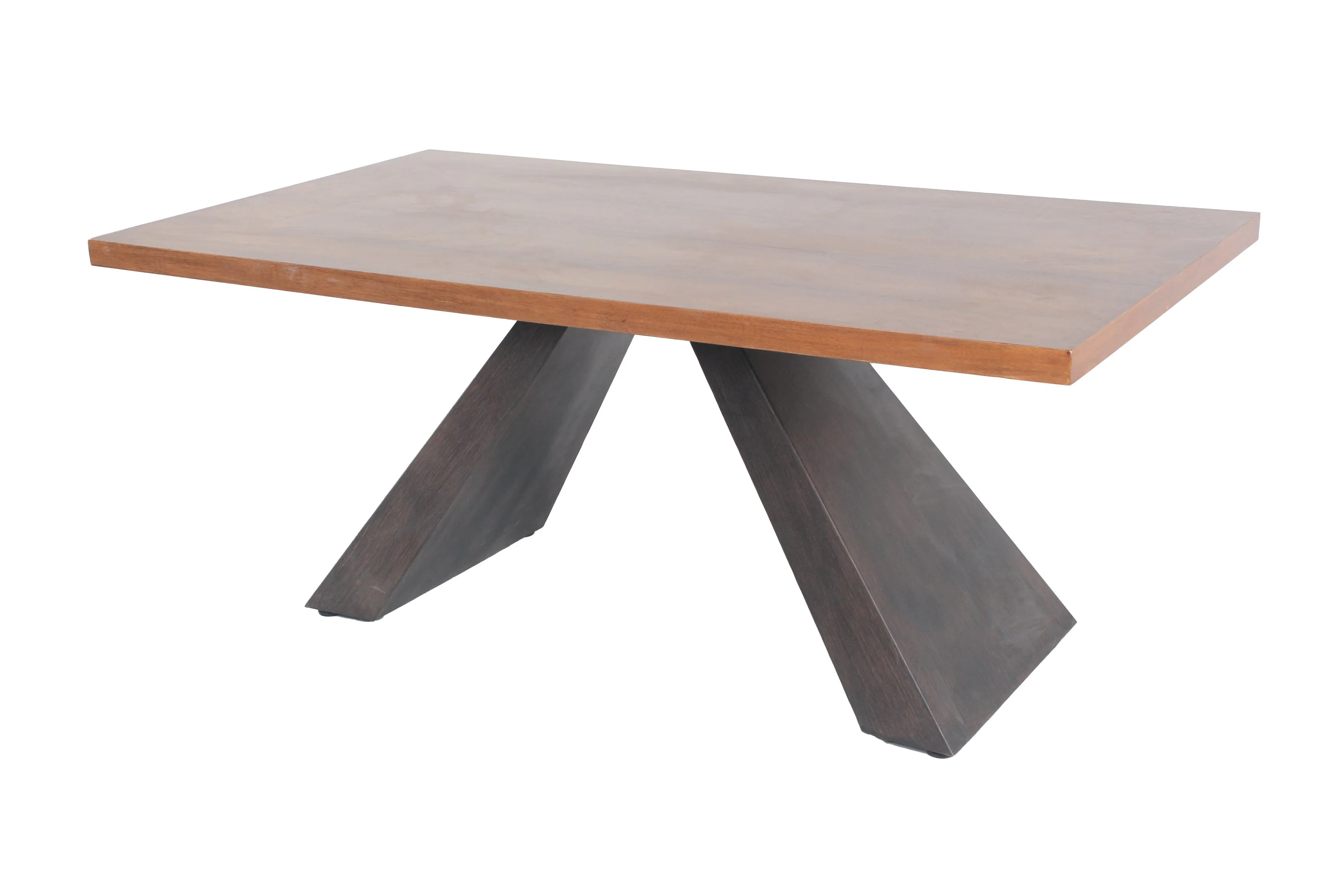 Hogar moderno mobiliario de oficina papel madera MDF Inicio mesa de comedor para exteriores