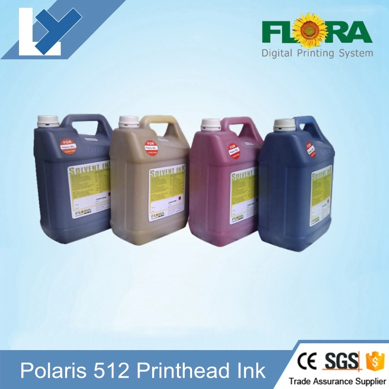 Brand Original Flora Spectra Polaris 15pl/35pl Print Head Solvent Ink for Flora 320p Printer Eco Solvent Ink Cmyk 4 Bottle 5L Gallon Flora 320p Ink