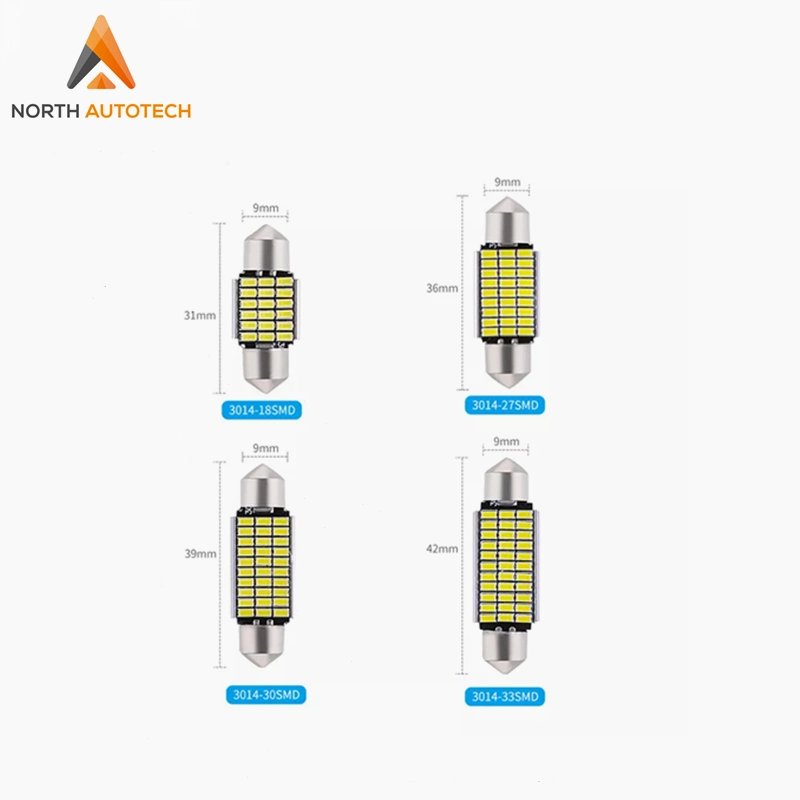 31mm 36mm 39mm 41mm 3014 SMD para Coches Mapa de la matrícula de la luz de las luces del interior del tronco de 1,54 pulgadas de la luz de techo LED