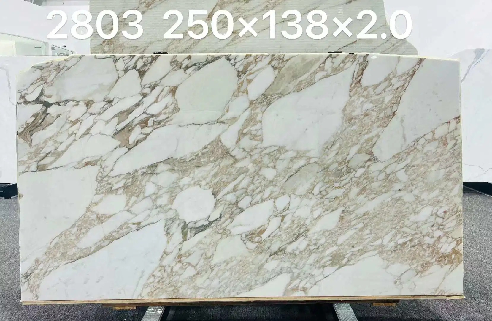 Marbre blanc poli Bianco Carrara/Statuario/Oriental/Thassos/Arabescato/Calacatta/Crystal/Panda pour la décoration de salle de bain/cuisine/escalier