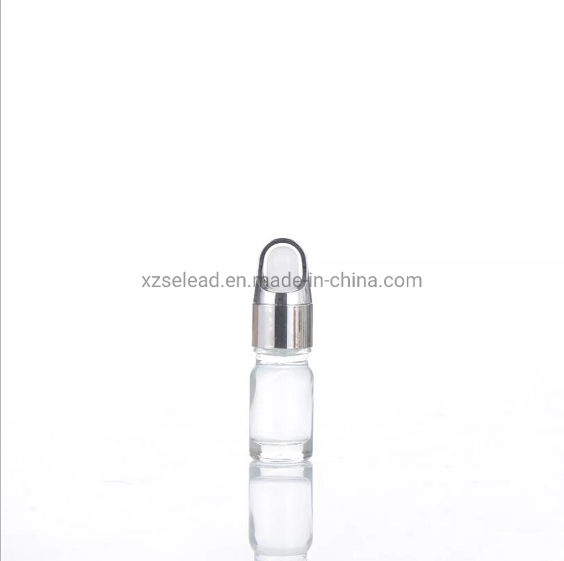 Aroma Oil Glass عينة صغيرة زجاجة تغليف تجميلي مع Droipper أونصة واحدة