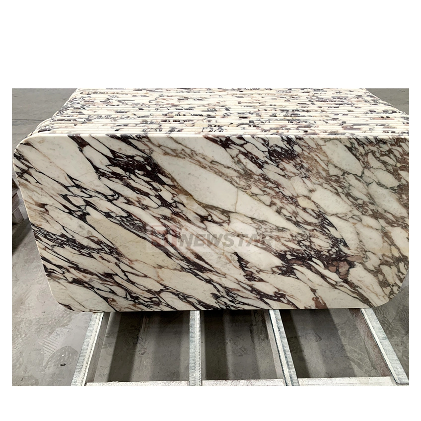 Hot Sale Popular Granite Stone Kitchen Countertop Purple Vein Calacatta Violar Marble Polished Beautiful Island Vanity Top