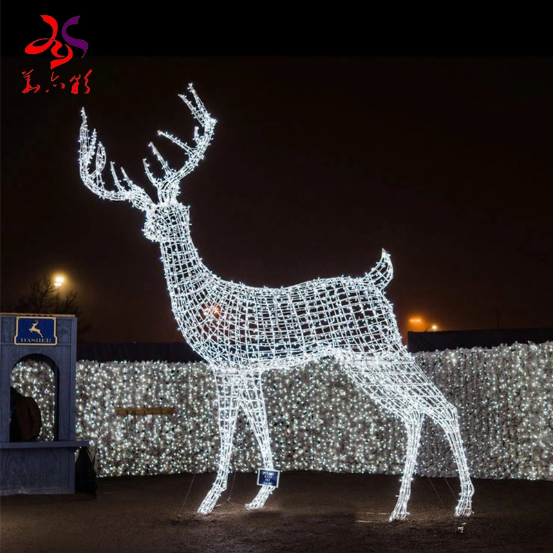 Wholesale/Supplier Giant Artificial Flower Motif Lights LED Animal Motif Lights 3D Sculpture Outdoor Decorations