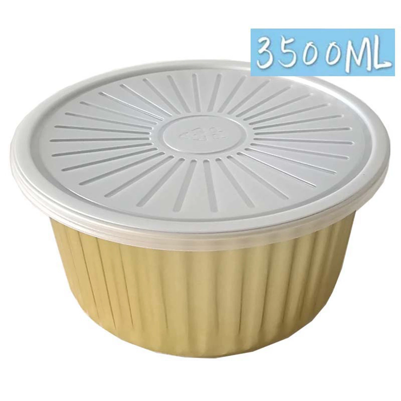 Cupcakes chemises tasses jetables ronde en aluminium avec couvercle pour la cuisson Wbb13996