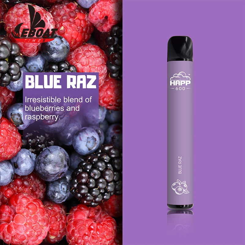 Spain Market Best Selling 600 Puff Blue Raz 20mg Disposable/Chargeable Vape Pen Electronic Cigarette