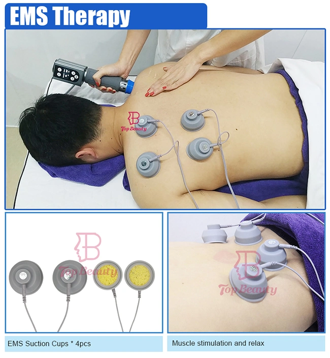 3 in 1 Eswt Shockwave Indiba Tecar Therapy EMS Muscle Pain Relief Sport Injury Recovery