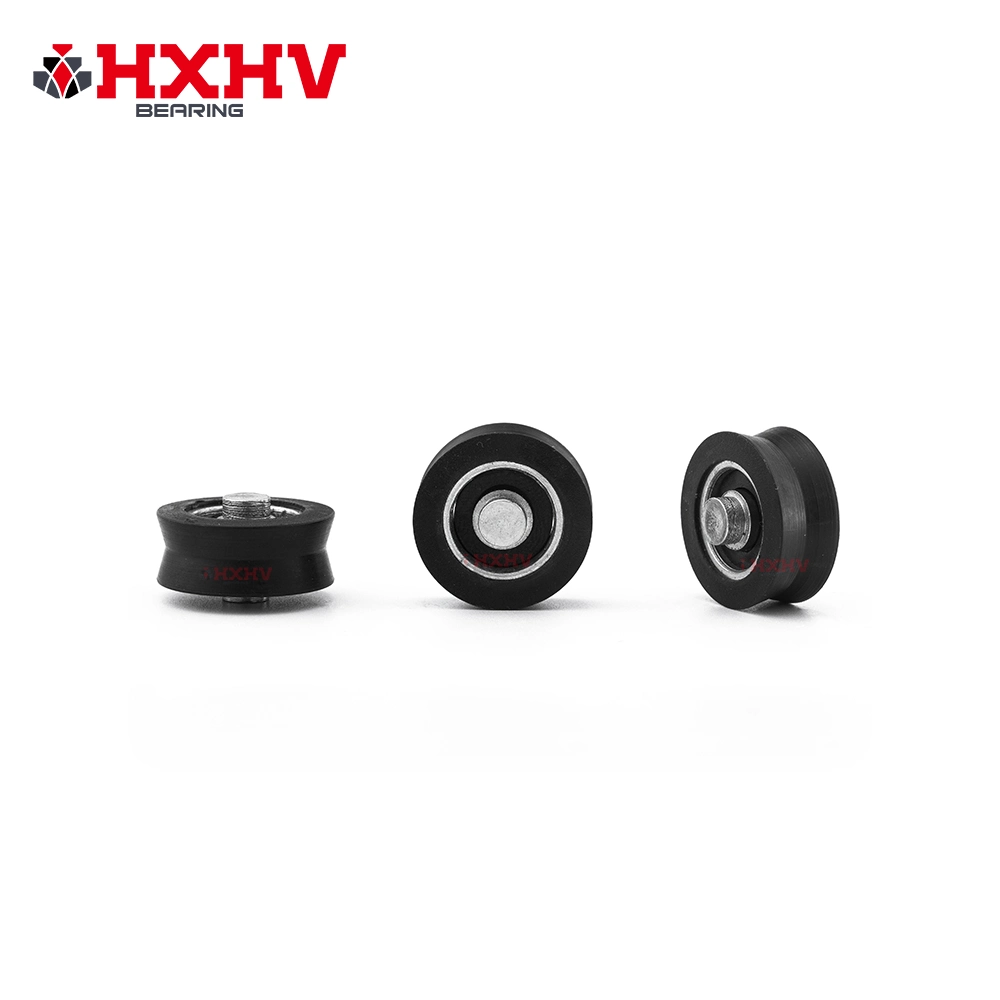 HXHV V groove black window door roller wheels for roller blade wheels