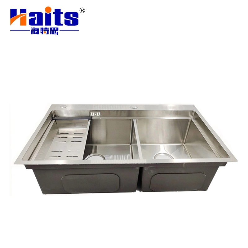 Adjustable Kitchen Sink Storage Basket Kitchen Cabinet Set with Sink and Faicet Kitchen Sink with Cutting Board