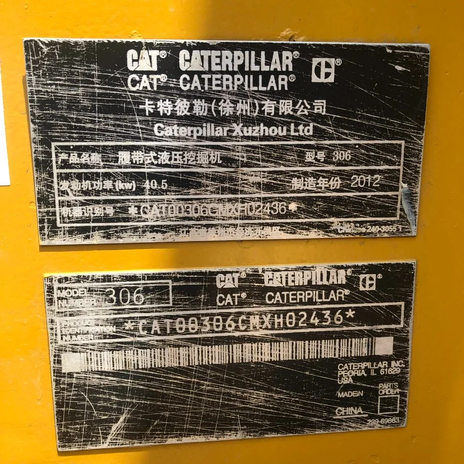 Buen estado venta usadas Caterpillar 306D de la construcción de la máquina para la venta baratos con alta eficiencia Iperating excavadora 306D