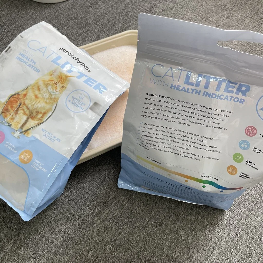 Cat Toilet Fast Drying Absorbent Silicone Sand Litter Color Change Kitty Health Status Indicator Dust Free Health Monitoring Silica Gel Cat Litter Factory