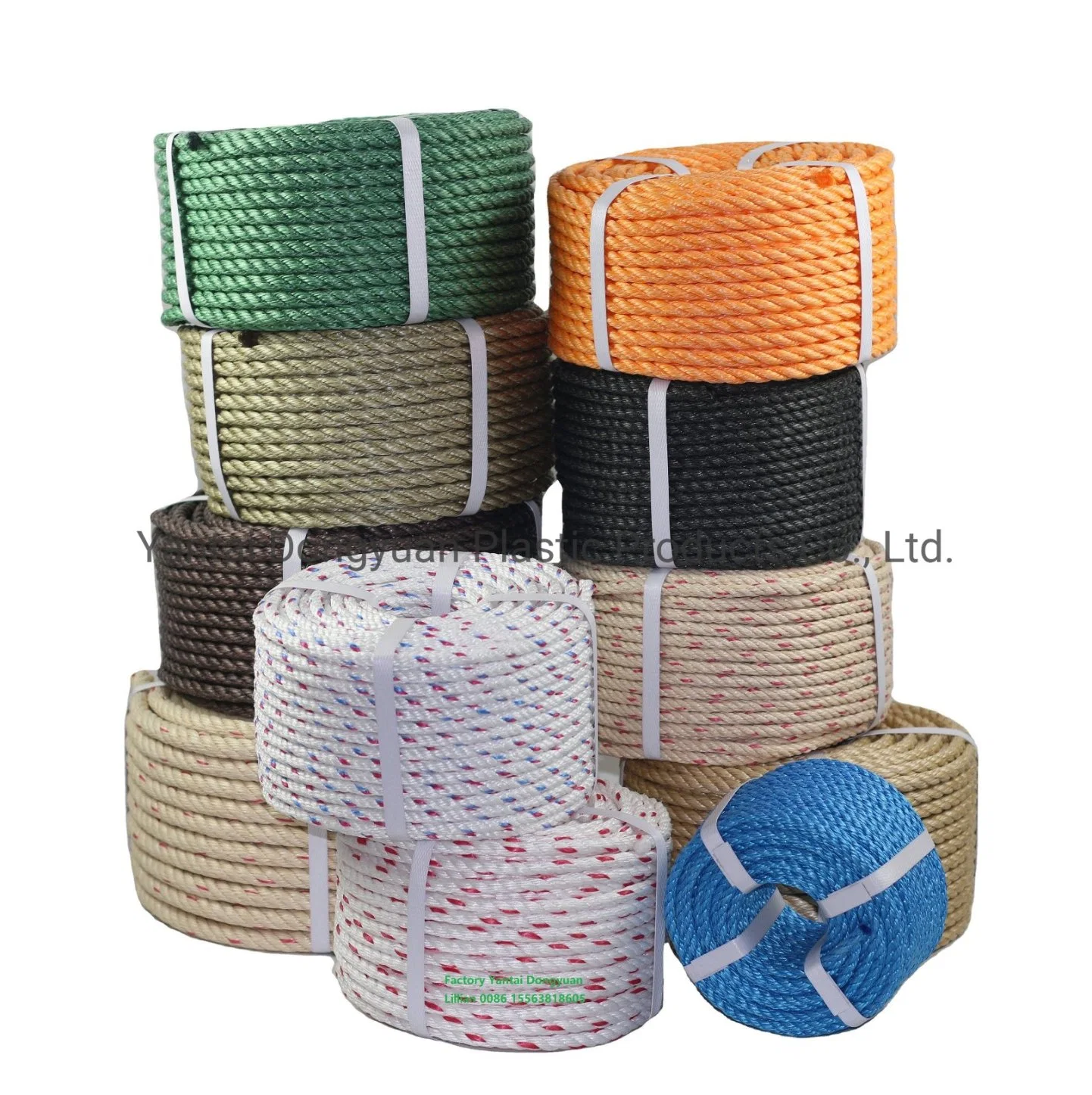 PP Rope PE Rope and Twine for Fishing Packing with Low Price 1.5mm to 32mm