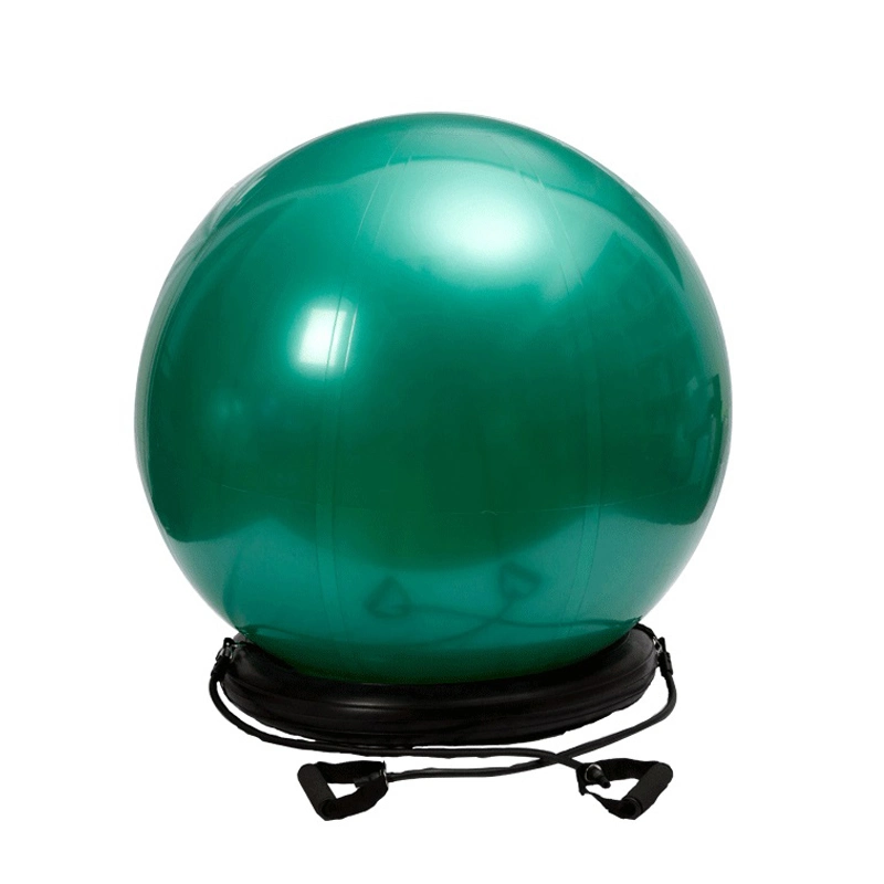 Balance Gym Ball with Circle Logos Set with Core Exercises with Ball