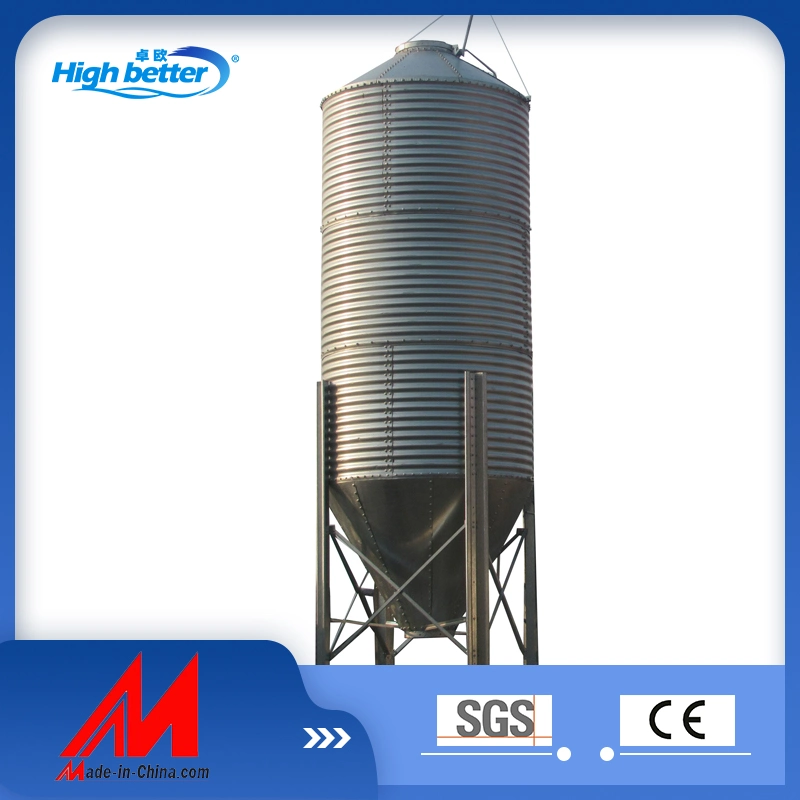 Hot Galvanized Pig Farm Feed Silo Big Capacity Silo