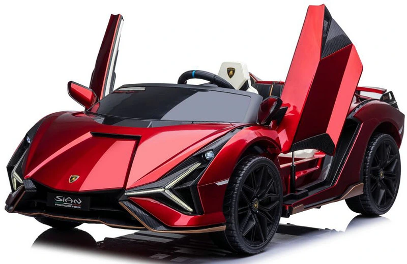 Coche eléctrico para niños, Lamborghini Sian Ride on Toy, 24V niños vehículo eléctrico con MP4 jugadores