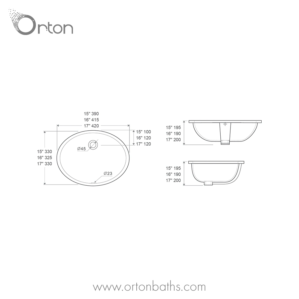 Quality White Ceramic Family Basin Straight Sided for Maximum Water