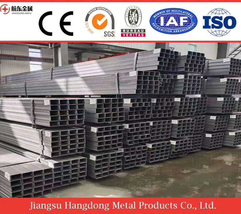 Q235/Q195/Q345/A36/10*10-600*600mm/0.5-12.0mm/Pre Galvanized/Hot DIP Galvanized/Black Mild/ERW/Welded/Stainless/Square/Rectangular Steel Tube for Construction