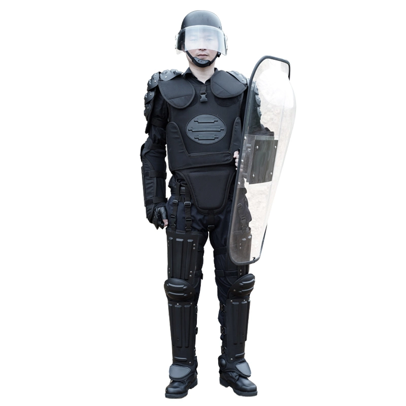 Popular Fire-Resistant and Anti-Stab Black Riot Control Gear with Tonfa Holder