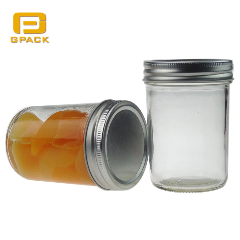 Wholesale/Supplier Orange Glass Jar Airtight Storage Containers Beige Target Mason Jars Wide Mouth Mason Jars Pantry Storage Disposable Food Containers Jar Factory