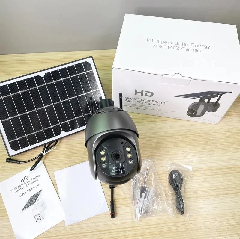 Night Vision Outdoor Wireless PTZ WiFi HD Surveillance Security CCTV Network Solar Camera