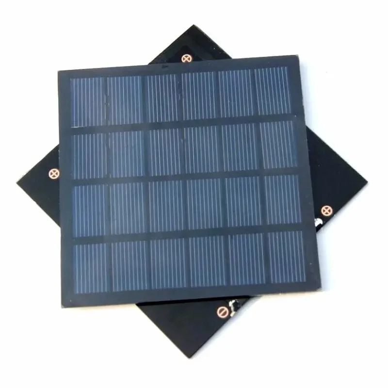 Los paneles solares Pet Mini 6V de 1,5 W Sistema de alimentación de 250mA cargador para batería de 3.7V celda solar de luz LED de la educación