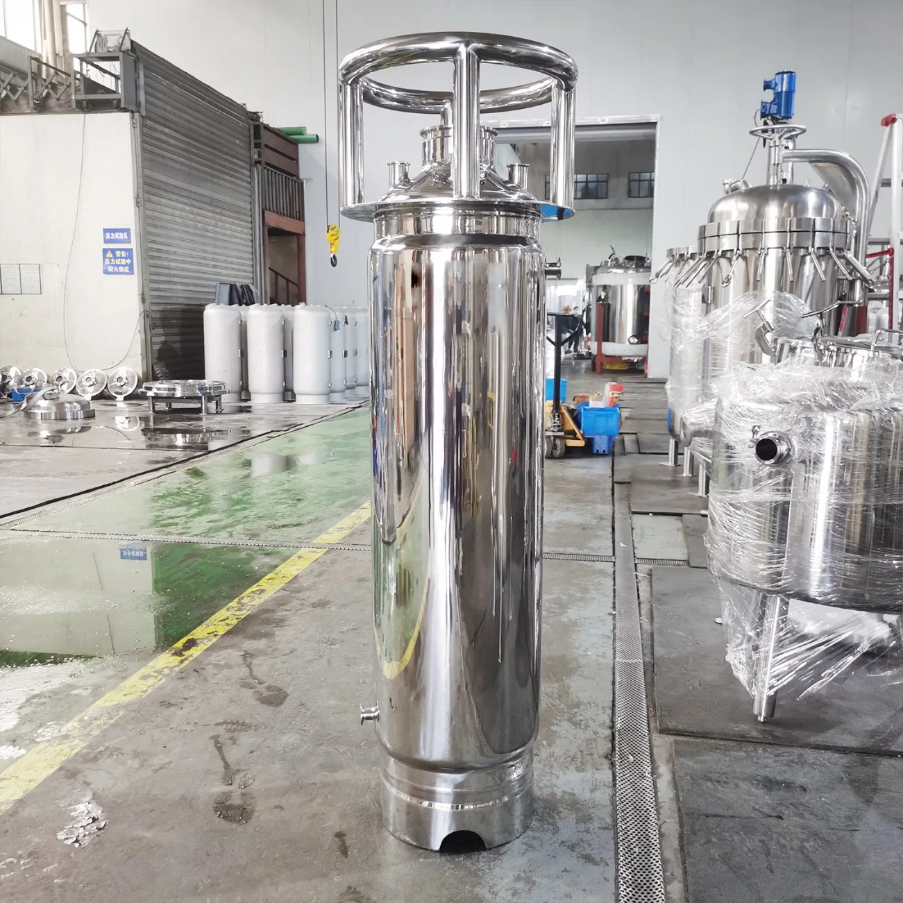 Sanitary 200lb Closed Loop Extractor Double Jacketed Recovery Solvent Oil Water Chemical Storage Tank