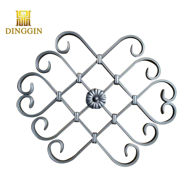 Decorative Ornamental Forged Wrought Iron Leaves and Flowers