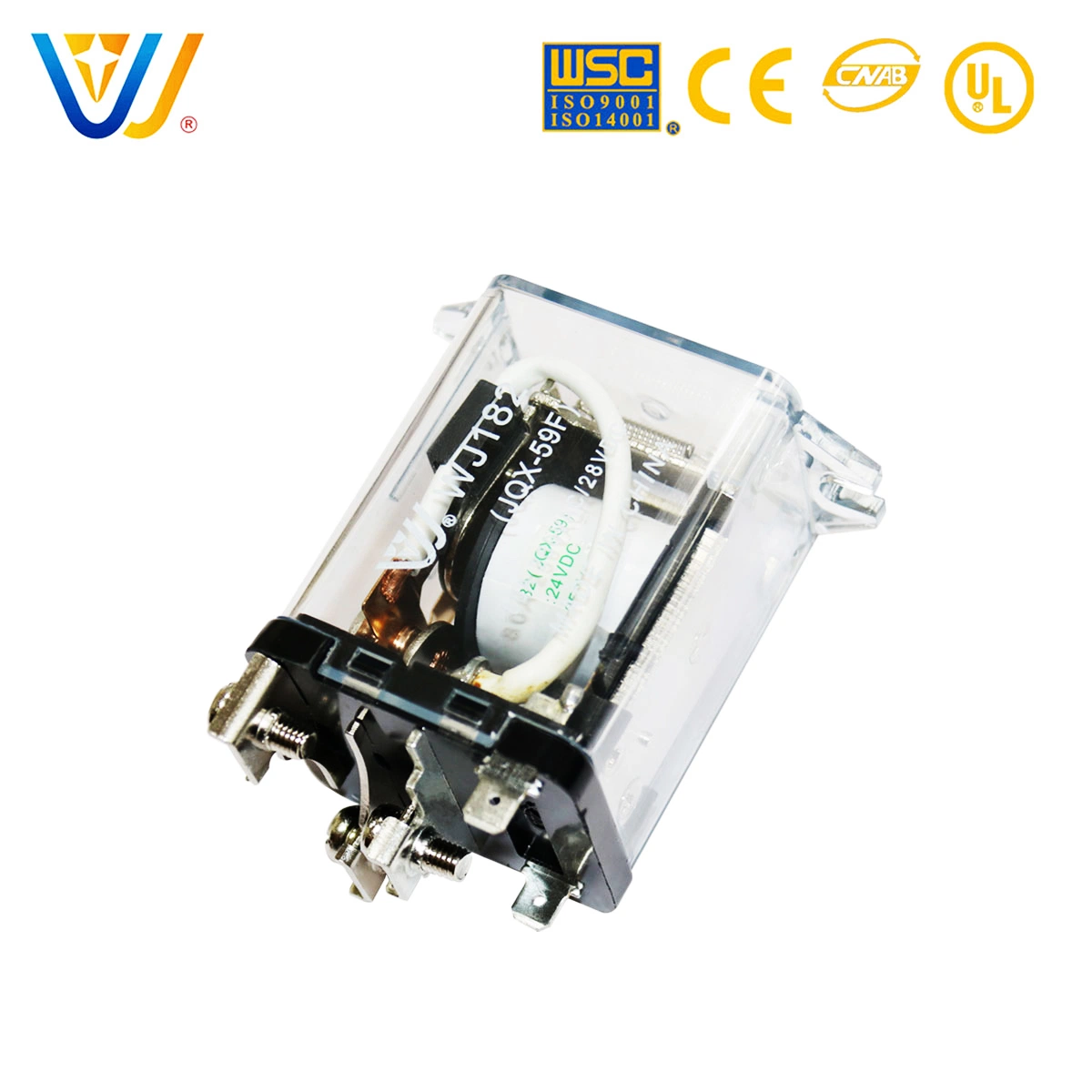 12VDC 24VDC 110VAC 220VAC 80A Spdt Power Electromagnetic Relay Motor Control Screw Mount Jqx-59f-1z