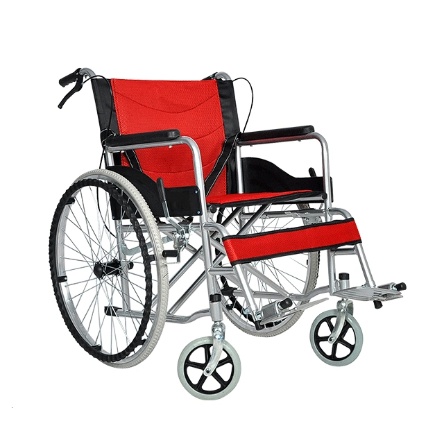 Used Economical Aluminum Steel Foldable Adult Children Disabled Outdoor Manual Wheelchair for Sale