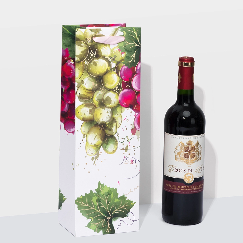 Wholesale/Supplier Kraft Paper Champagne Wine Packaging Bags (PB-069)