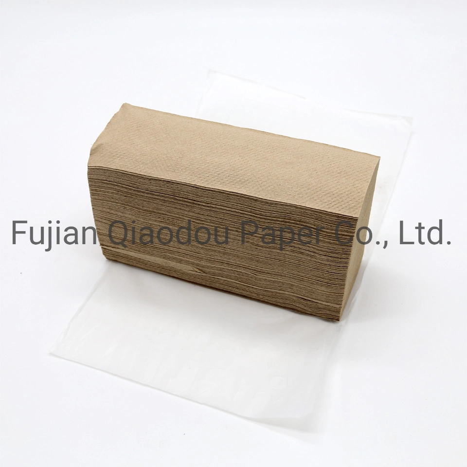 Qiaodou Bamboo Pulp V-Fold Hand Tissue, Business Hand Paper Towel, Hand Paper Towels