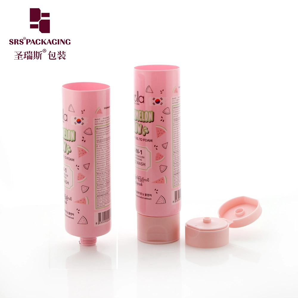 SRR Packaging 75ml 120ml SRS Eco-friendly packaging Plastic PE Soft Cosmetic Body Lotion Tube For Person Care