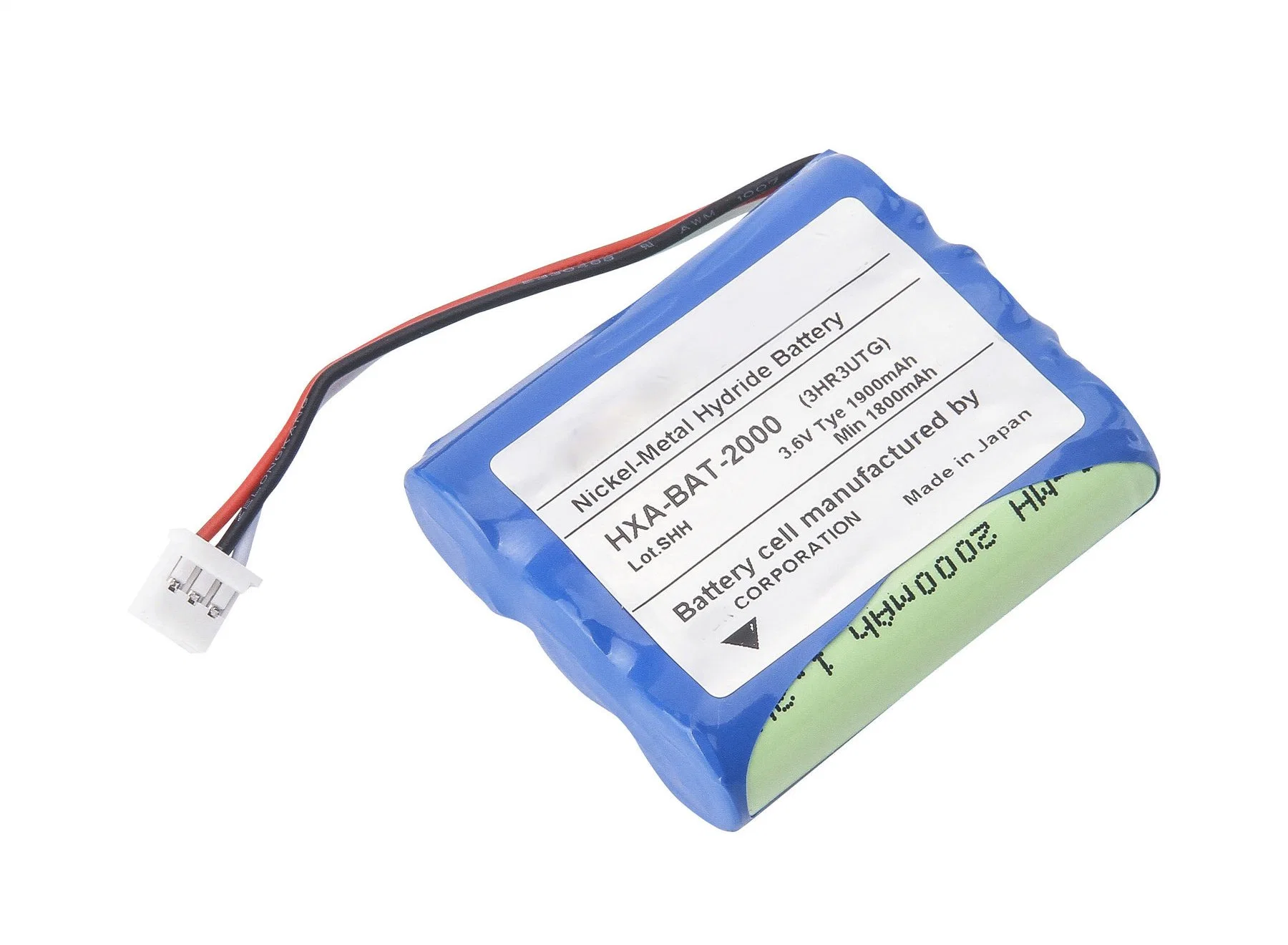 3.6V 2000mAh Batería recargable de Ni-MH-1300 Hbp para Omron Tensiómetro-2000 Hxa-Bat Bat-2000 Batería de repuesto médicos