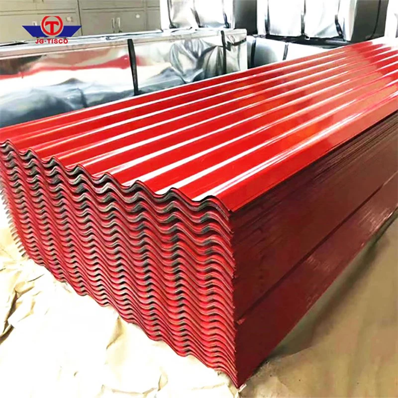 Prepainted Corrugated/T-Shped/Wave Corrugated Steel Plate PE/PVDF/HDP/SMP PPGL Profiled Iron Tiles Color Zinc Coated Metal Roofing Sheet