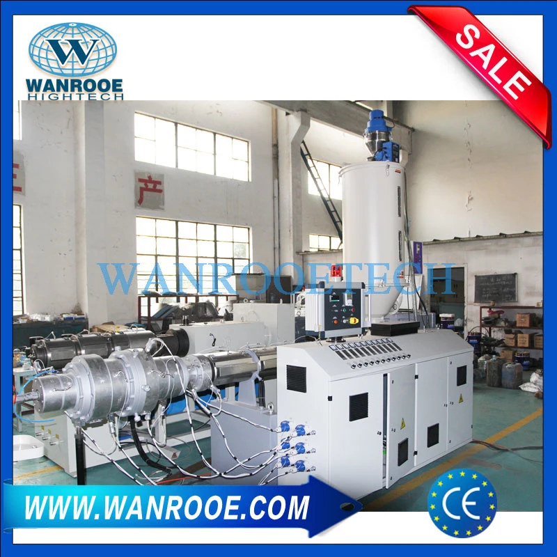 Single Screw Extruder Used HDPE Pipe Production Line Plastic Extrusion
