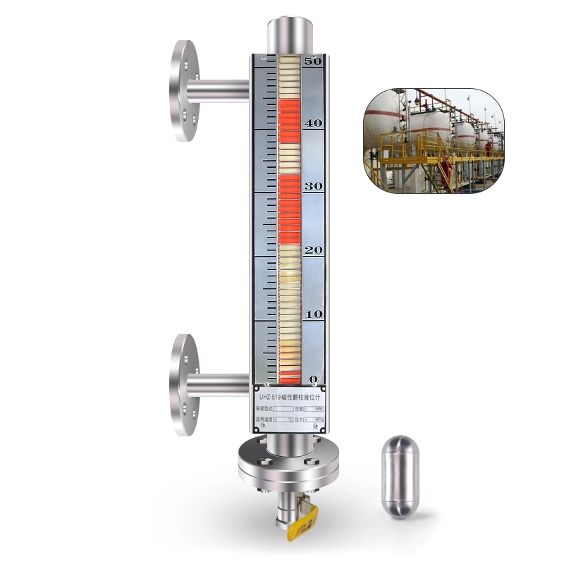 Low Cost and High Stability Magnetic Liquid Level Gauge for Oil and Water