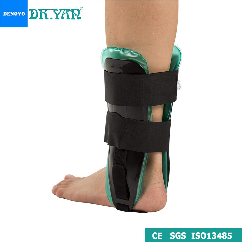 Adjustable Rigid Stirrup Ankle Splint with Air and Gel for Sprains