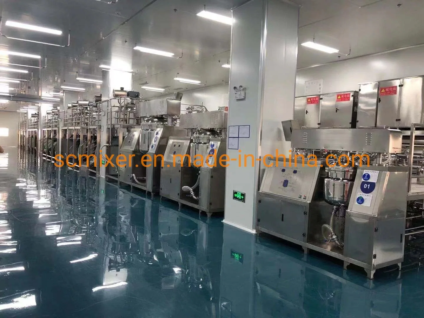 50L Industrial Functional Vacuum Mixer Paste / Cream / Lotion / Gel Making Machine with Heating and Cooling Function