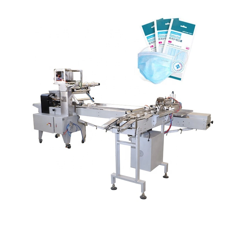 Automatic Sealing Machinery Surgical Face Mask Packing Machine Sz180 with Ear Loop Folding Equipment