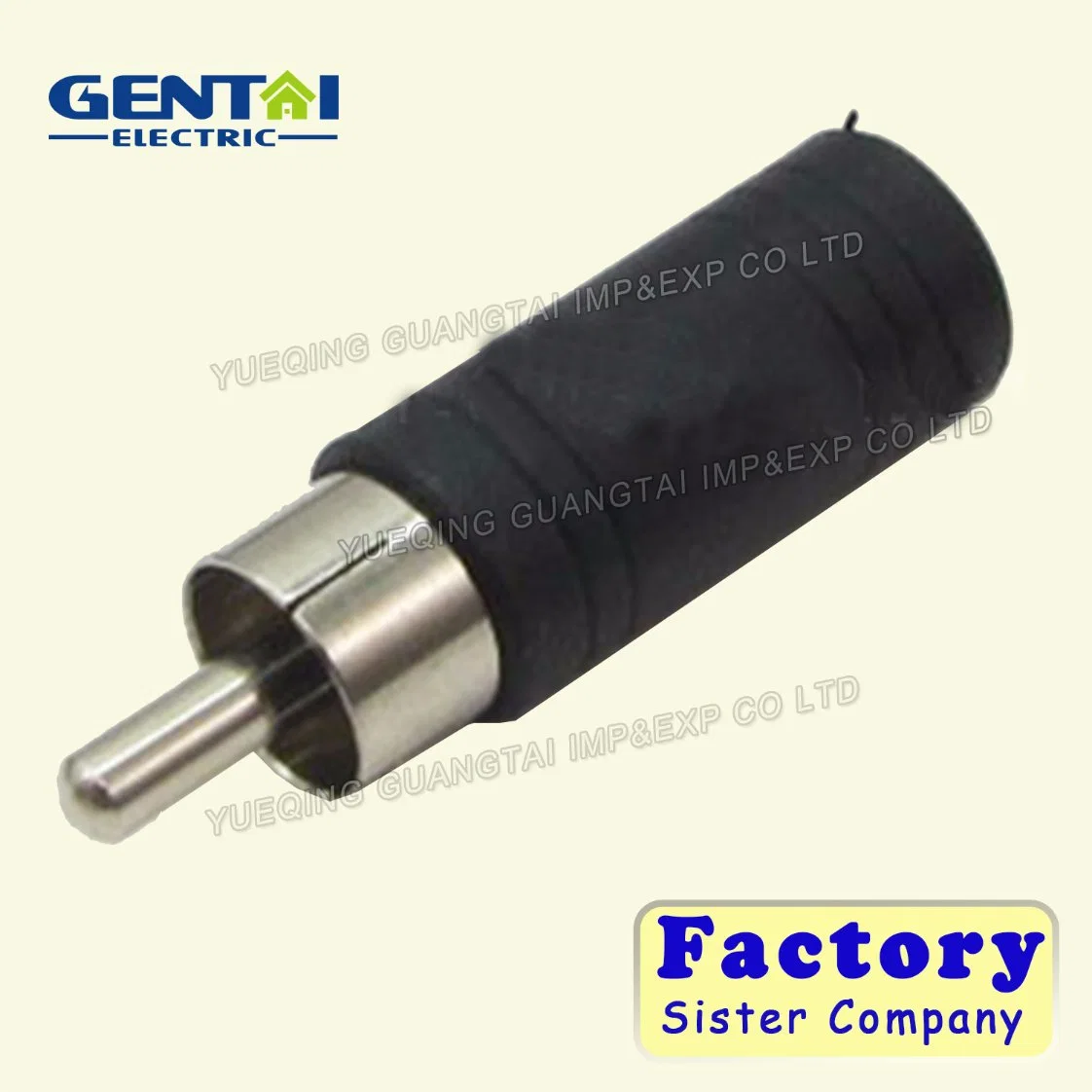 6.35mm Mono Plug to RCA Jack Adapter