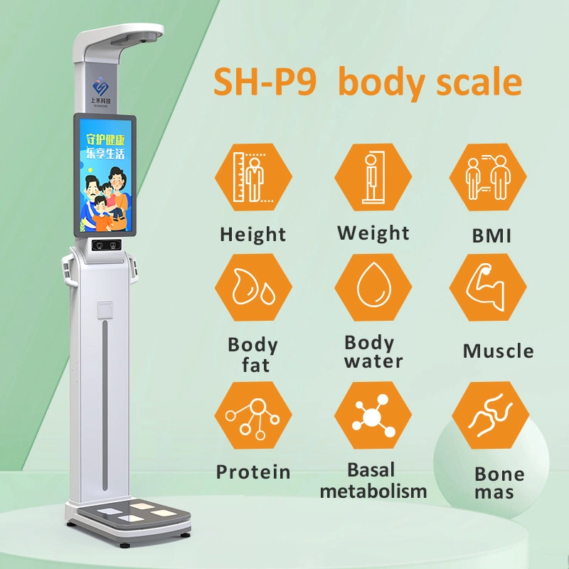 Digital Analyzer BMI Body Fat Scale with 24 Inch Touch Screen