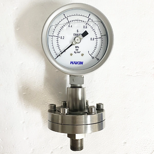 4 Inch High Precision Adjustable Digital Air Compressor Pressure Manometer Manometro Back Mount