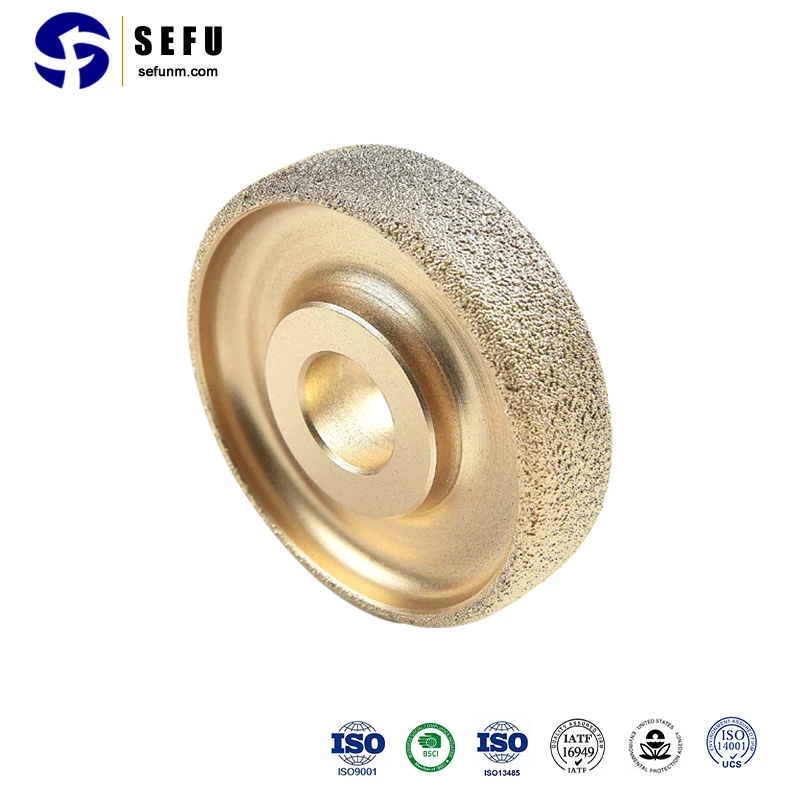 Sefu China Brazed Diamond Drilling Tools Supplier Vacuum Brazed Diamond Grinding Wheel Carving Tool Abrasive Disc Diamond Polishing Wheel for Angle Grinder