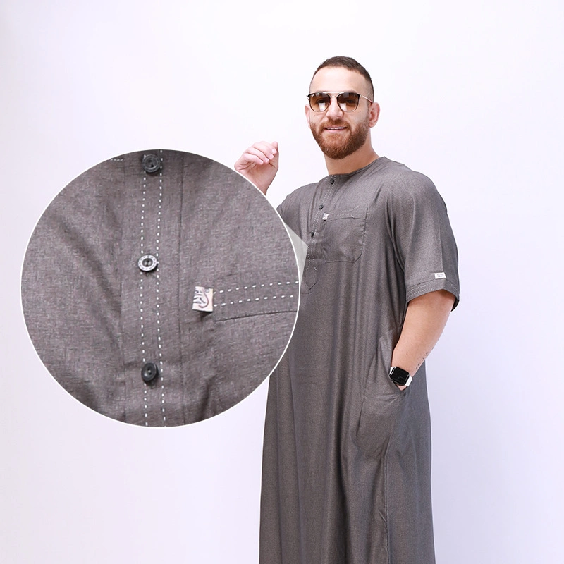 The Arab Nation robes de l'homme longue Moyen-Orient robe musulmane Avec des manches courtes, les Big yards